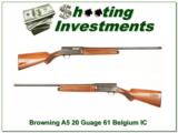 Browning A5 20 Gauge 61 Belgium 26in IC - 1 of 4