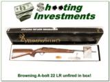 Browning A-bolt 22 LR unfired in box! - 1 of 4