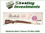 Weatherby Mark V Deluxe 270 Wthy Mag ANIB - 1 of 4