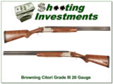 Browning Citori Grade III 20 Gauge Exc Cond! - 1 of 4
