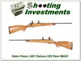 Sako Vixen Deluxe L461 RARE 222 Magnum Bofers! - 1 of 4