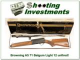 Browning A5 Light 12 72 Belgium UNFIRED in box! - 1 of 4