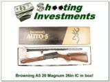Browning A5 20 Magnum 26in IC VR in box! - 1 of 4
