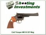 Colt Trooper MK III 6 in 357 Exc Cond! - 1 of 4