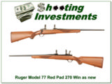 Ruger 77 Red Pad 270 Win as new! - 1 of 4