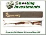 Browning BAR Custom Shop Grade D NIB! - 1 of 4