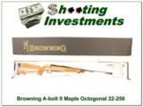 Browning A-bolt II Maple Octagonal 22-250 NIB! - 1 of 4