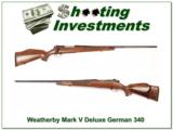 Weatherby Mark V Deluxe 340 GERMAN Exc Cond!
- 1 of 4