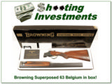 Browning Superposed 12 Gauge 63 Belgium in box! - 1 of 4