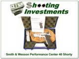 Smith & Wesson Performance Center Shorty 40 Stainless NEW - 1 of 4