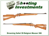 Browning Safari Grade 50’s Belgium 308 Mauser - 1 of 4
