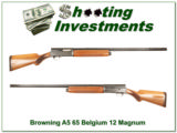 Browning A5 Magnum 12 65 Belgium Blond 32in VR! - 1 of 4