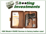 Heckler & Koch H&K Model 4 rare in German Leather factor case! - 1 of 4