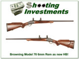 Browning Model 78 Rare 6mm Heavy Barrel as new! - 1 of 4