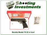 Beretta Model 76 22 Auto in box! - 1 of 4