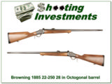Browning 1885 22-250 28in Octagonal as new - 1 of 4