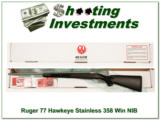 Ruger 77 Hawkeye 358 Winchester Stainless NIB! - 1 of 4