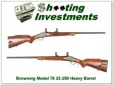 Browning Model 78 22-250 Heavy Barrel Exc Cond! - 1 of 4