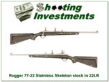Ruger 77/22 Stainless all weather “Skeleton” rare 22LR - 1 of 4
