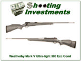 Weatherby Mark V Ultra-light 300 Wthy Magnum! - 1 of 4