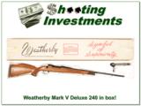 Weatherby Mark V Deluxe 9 Lug 240 Wthy in box! - 1 of 4
