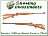 Remington 700 BDL 17 Remington rare Pressed Checkering! - 1 of 4