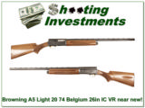 Browning A5 Light 20 74 Belgium 26in VR IC near new! - 1 of 4