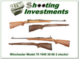 Winchester Model 70 Pre-64 1949 30-06 2 stocks! - 1 of 4