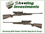 Browning BAR Stalker in 338 Win Mag with Burris scope - 1 of 4