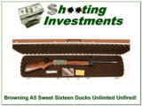 Browning A5 Sweet Sixteen Ducks Unlimited NIC - 1 of 4