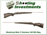 Weatherby Mark V Stainless 340 Wthy Mag - 1 of 4