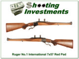 Ruger No.1 International Red Pad 7x57! - 1 of 4