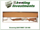 Browning BAR RMEF 338 unfired in box! - 1 of 4