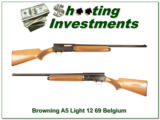 Browning A5 Light 12 Blond 68 Belgium Exc Cond 26in IC! - 1 of 4