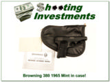 Browning 1955 380 MINT Condition in pouch! - 1 of 4
