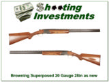 Browning Superposed 20 Gauge 28in Full and Mod as new! - 1 of 4