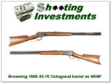 Browning 1886 45-70 Rifle 26in Octagonal Barrel Exc Cond! - 1 of 4