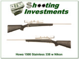 Howa 1500 Stainless 338 Win Mag with Silver Nikon scope - 1 of 4