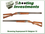 Browning Superposed 61 Belgium 12 Gauge 28in Skeet Exc Cond! - 1 of 4