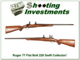 Ruger 77 Flat Bolt 220 Swift Medium Heavy barrel collector! - 1 of 4