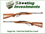 Ruger No. 1 Light Sporter Red Pad 30-06 Exc Cond! - 1 of 4