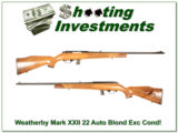 Weatherby XXII 22 LR Auto Honey Blond Exc Cond! - 1 of 4