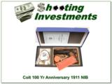 Colt 1911 100 Years of Service Anniversary NIB! - 1 of 4