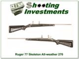 Ruger Mark II Stainless “Skeleton” 270 Win Exc Cond - 1 of 4