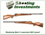 Weatherby Mark V 460 5 Panel Lazermark as new! - 1 of 4