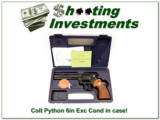 Colt Python 357 Magnum 6in Blued 1960 Exc Cond! - 1 of 4