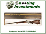 Browning Model 78 22-250 HB in box! - 1 of 4