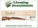 Weatherby Mark V Deluxe 30-06 9 Lug in box! - 1 of 4