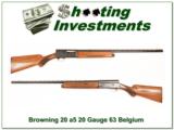 Browning A5 20 Gauge 63 Belgium VR Modified! - 1 of 4