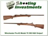Winchester Model 70 pre-64 Sniper 300 H&H Heavy Barrel! - 1 of 4